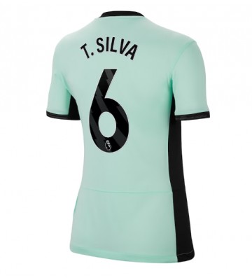 Chelsea Thiago Silva #6 Replika Tredjetrøje Dame 2023-24 Kortærmet